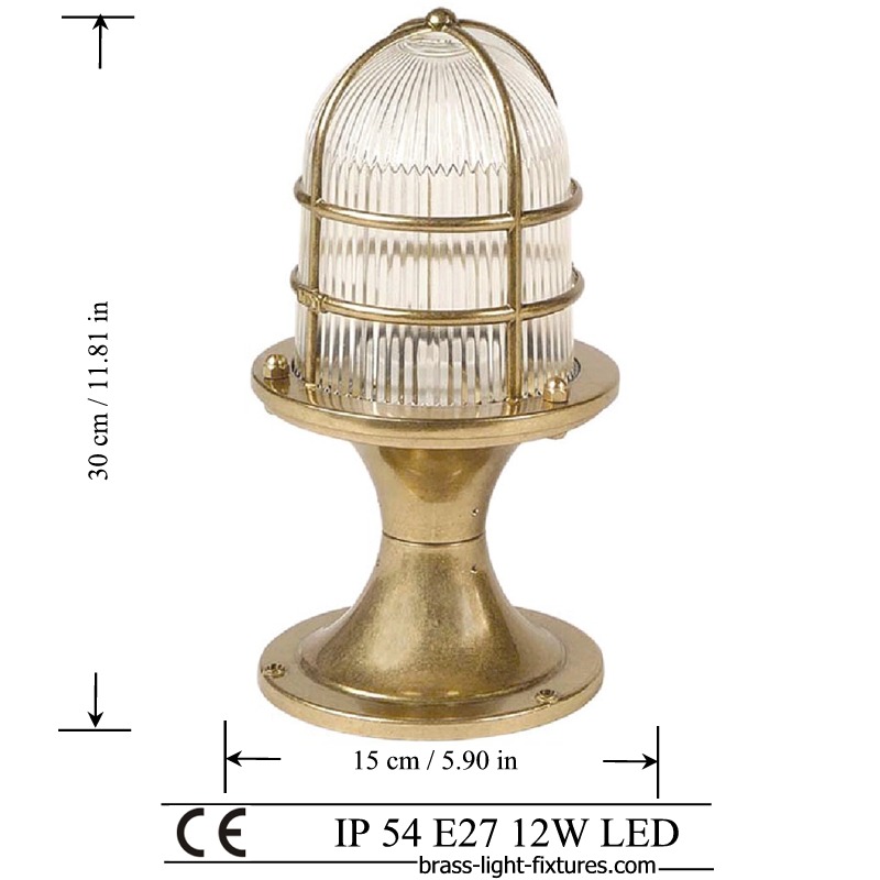 Garden Post Lights Marine Nautical, Brass Lamp Post Light