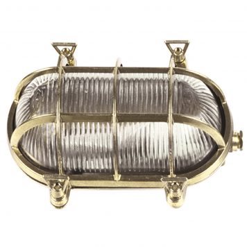 brass light bulkhead oval solid lighting garden fixtures