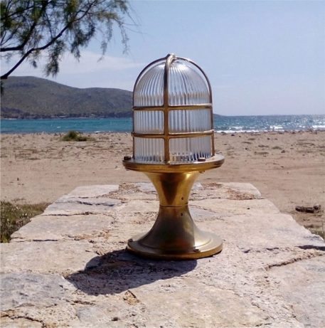 Lamp post. Nautical and marine style light. brass light fixtures