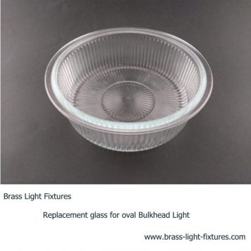 Replacement glass for round bulkhead light