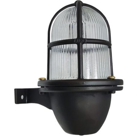 Nautical Style Exterior Wall Light in a Black Hard oxidized Finish. ART BR408BRBOX