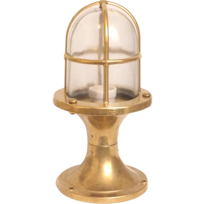 Coastal Post Lights with Smooth Glass. Outdoor post lights designed to bring interior design principles to the exterior of your home with the high quality fit and finish that you expect from brass